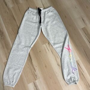 Pink sweat pants